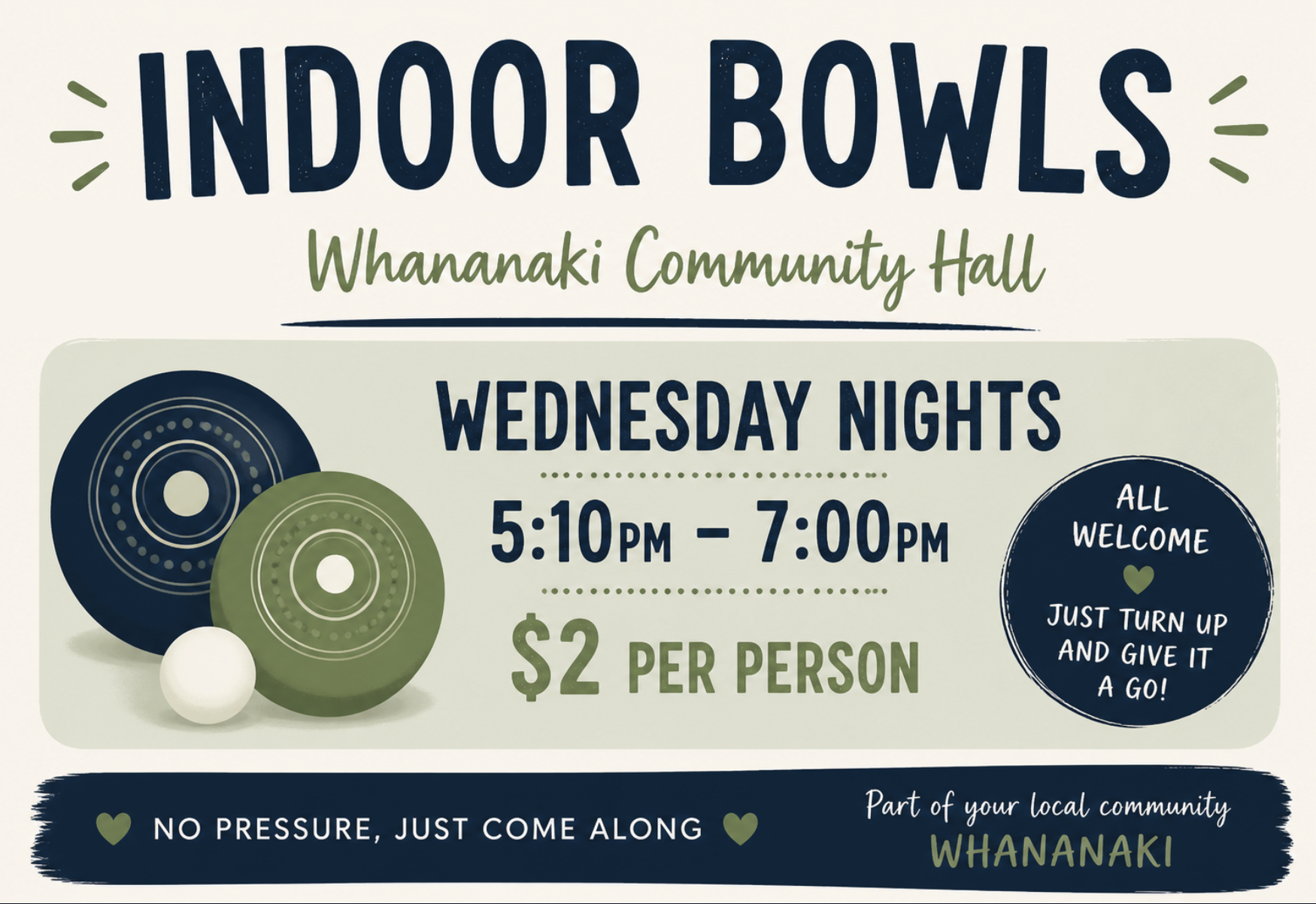 Whananaki Indoor Bowls